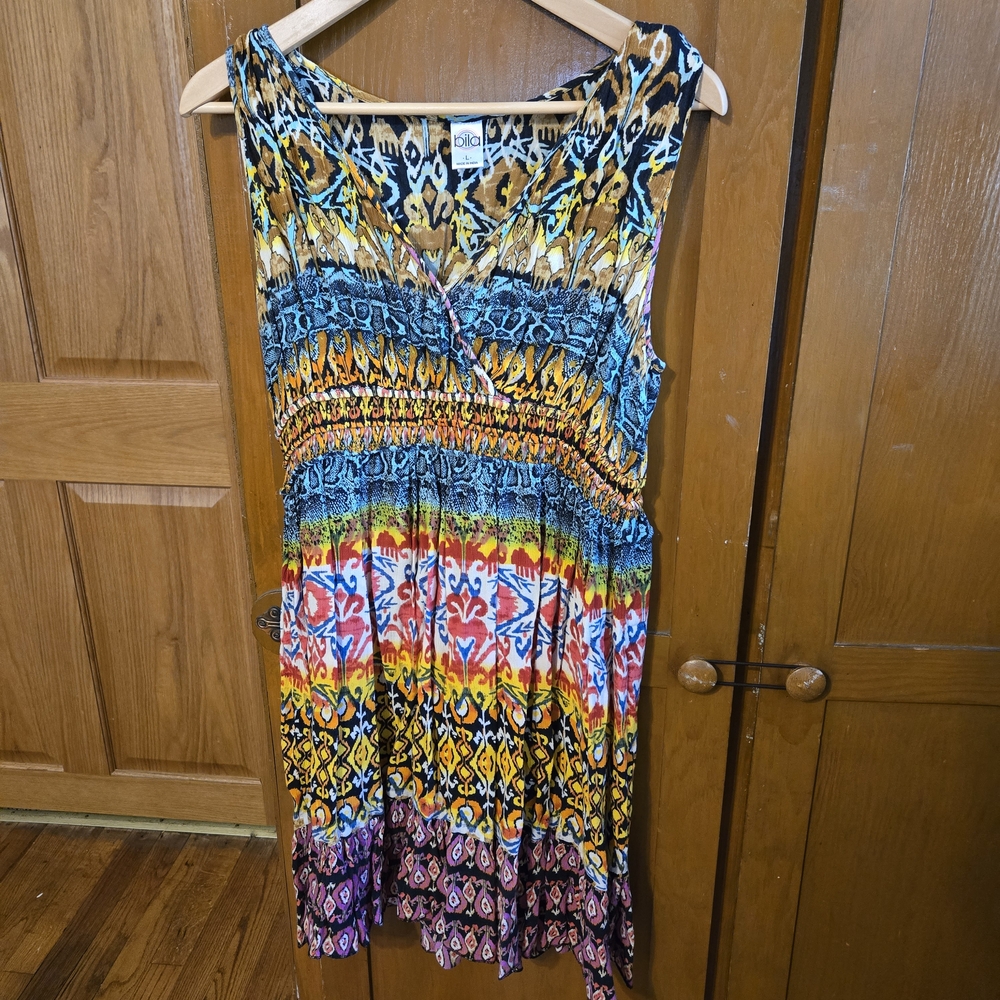 Colorful Boho Dress Or Swimsuit Cover